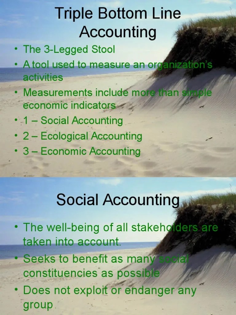 Triple Bottom Line Accounting.ppt Sustainability Environmental