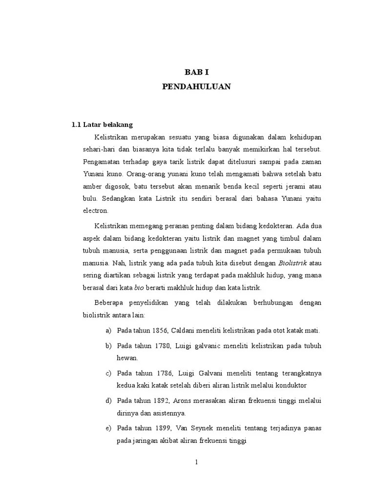 makalah biolistrik