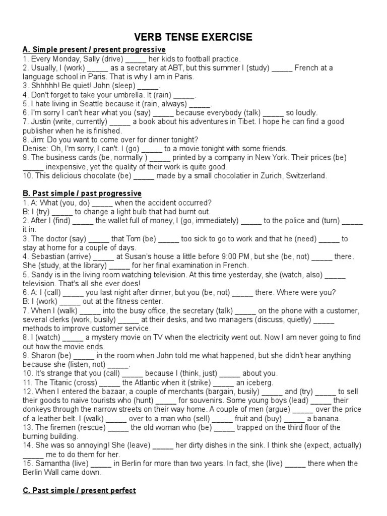 bai tap VERB TENSE.doc