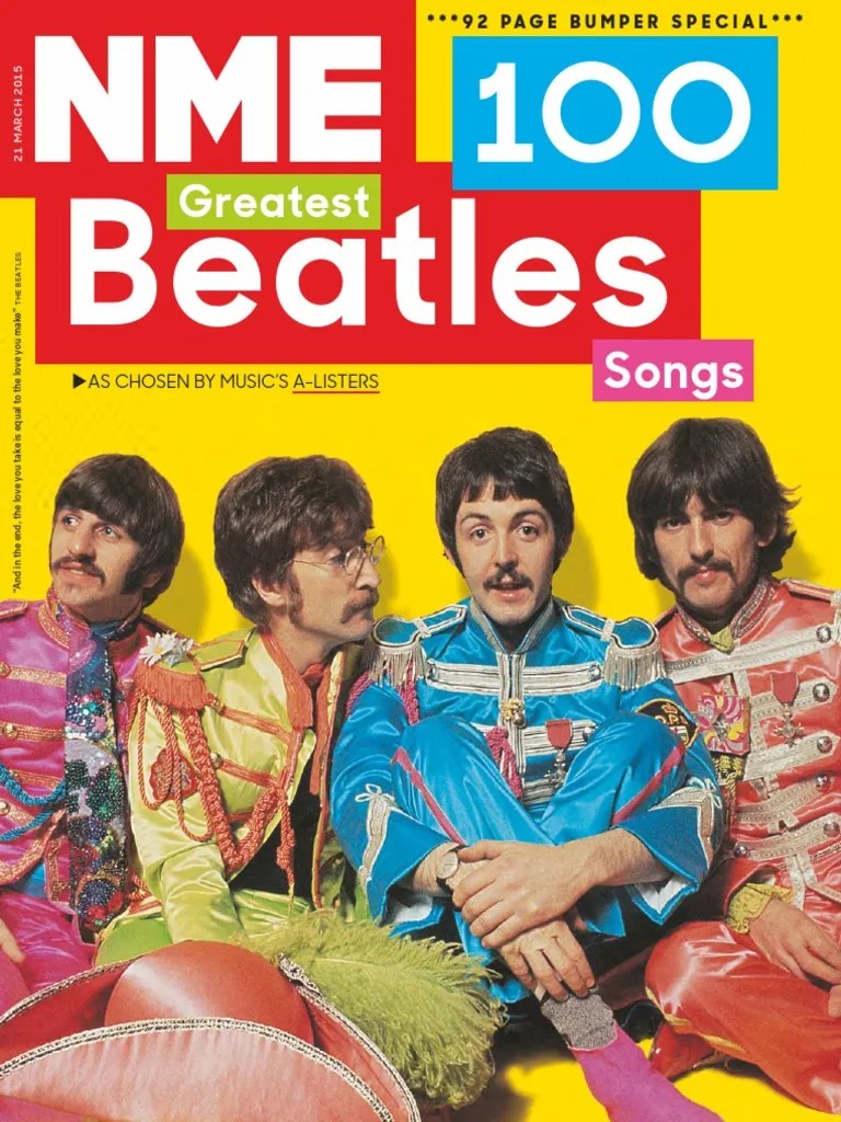 100 greatest beatles songs Entertainment Award Entertainment (General)