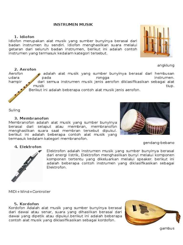 Alat Musik Yang Sumber Bunyinya Dari Dawai Pembahasan Soal