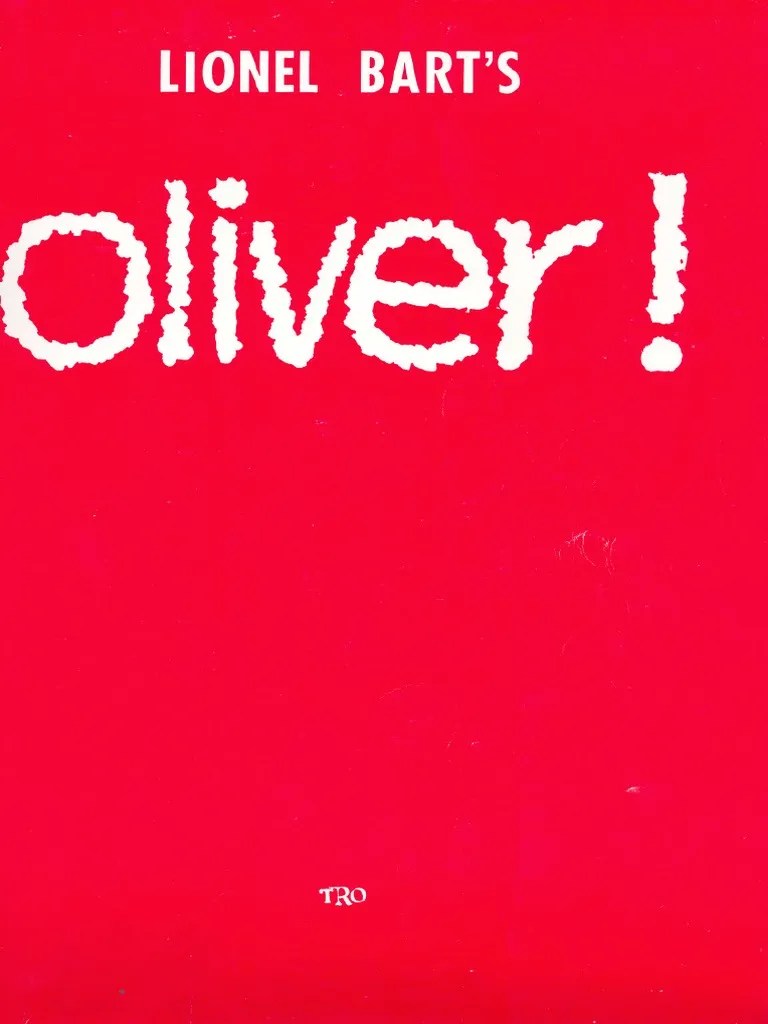 Oliver Conductor's Score Oliver Twist Novels About Orphans