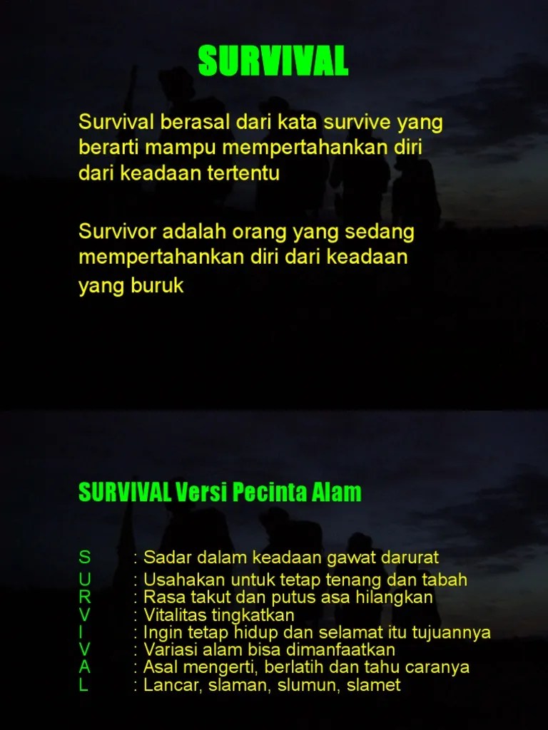 Materi Survival