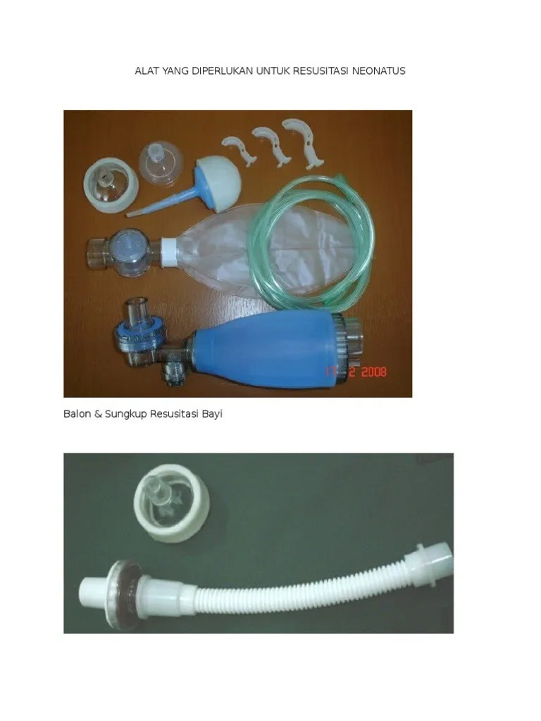 Alat Yang Diperlukan Untuk Resusitasi Neonatus | PDF
