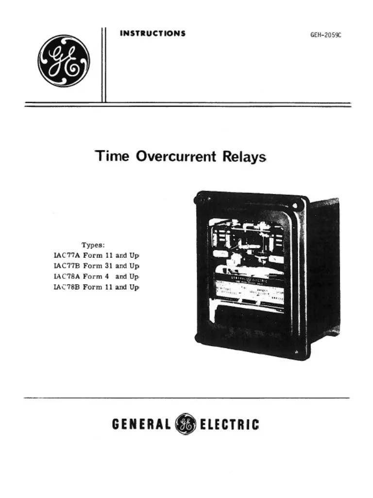 Manual Relé GE Relay Transformer Free 30day Trial Scribd