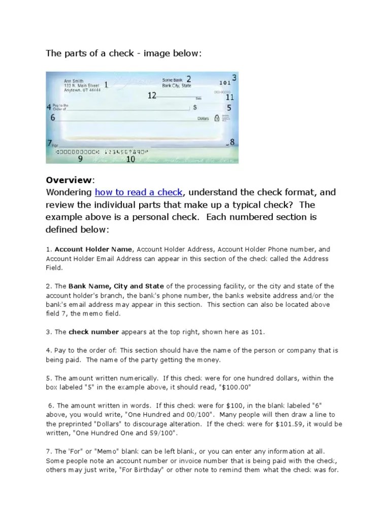 How To Read A Check For Account Number Gerom News