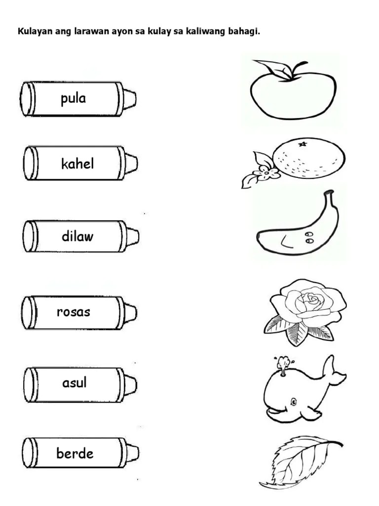pandiwa worksheet for grade 2