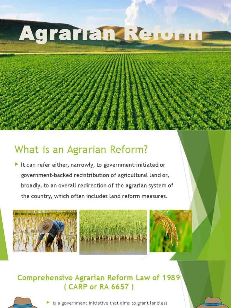 Comprehensive Agrarian Reform Program or RA 6657 PDF Land