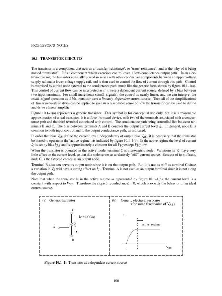 BJT Lecture Notes PDF Bipolar Junction Transistor Transistor
