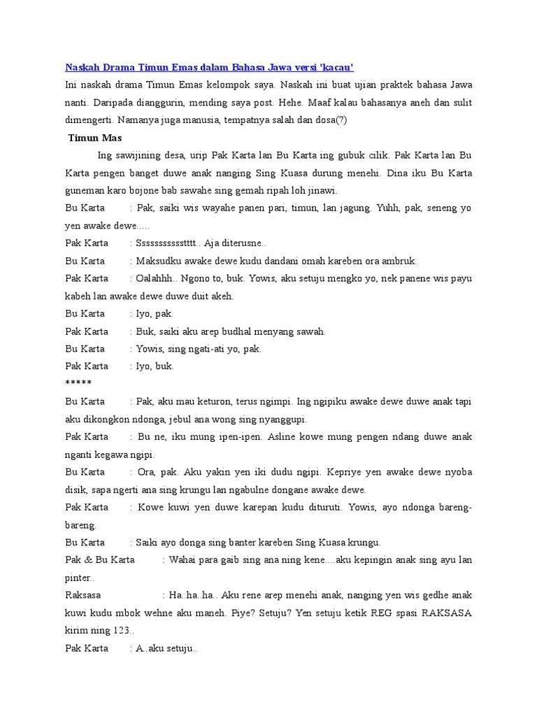 Majas Dalam Bahasa Jawa - Revisi Id