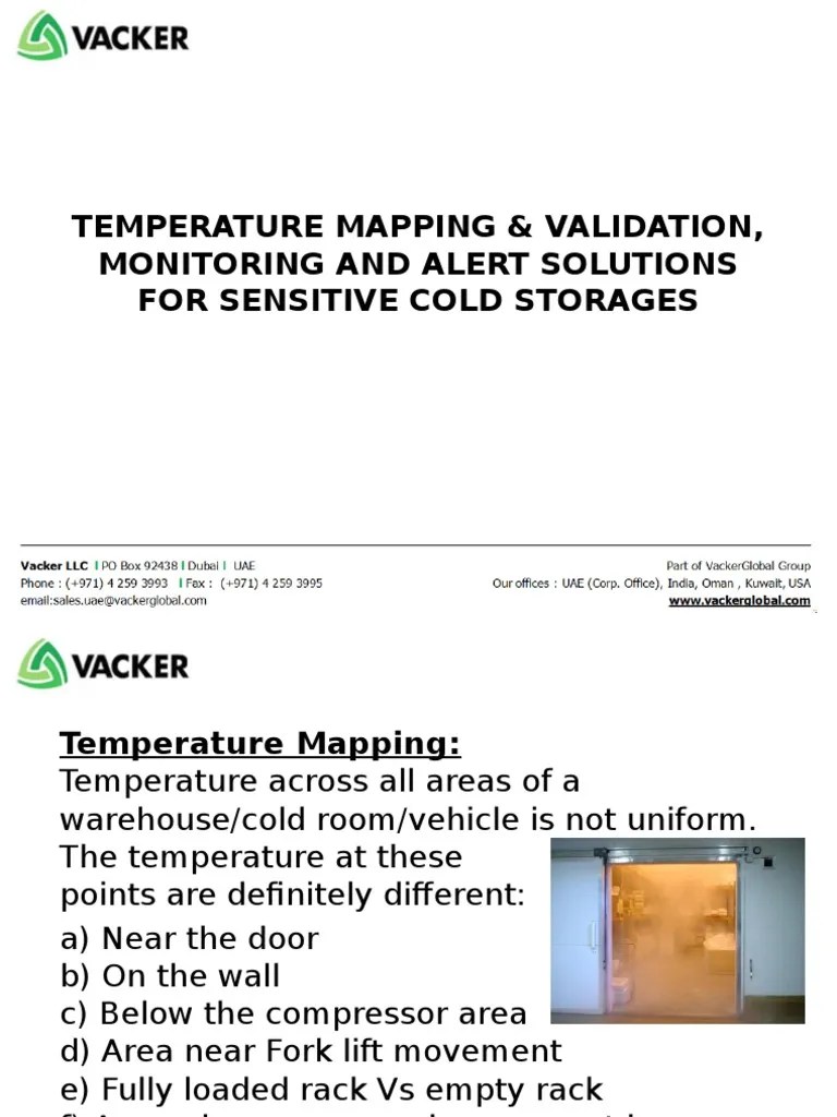 Temperature Mapping & Validation, Monitoring and Alert Solutions For