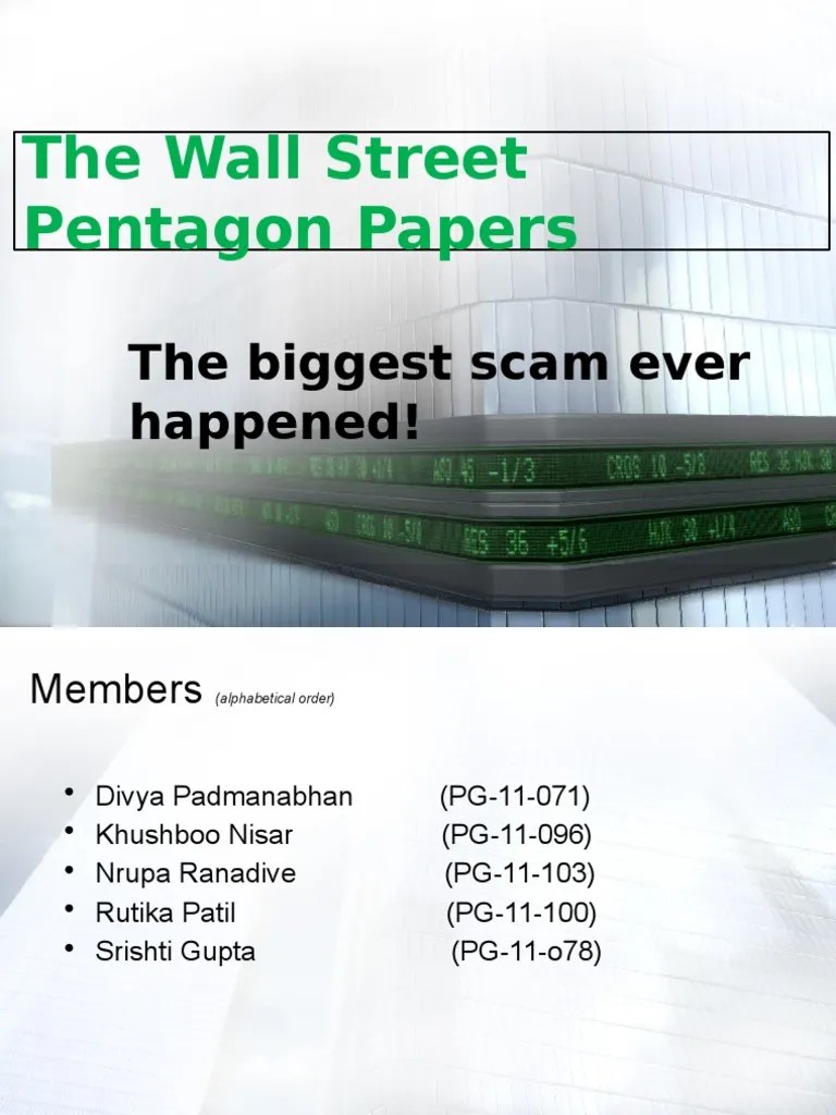 WPP Scam Ppt Federal Reserve System Ubs