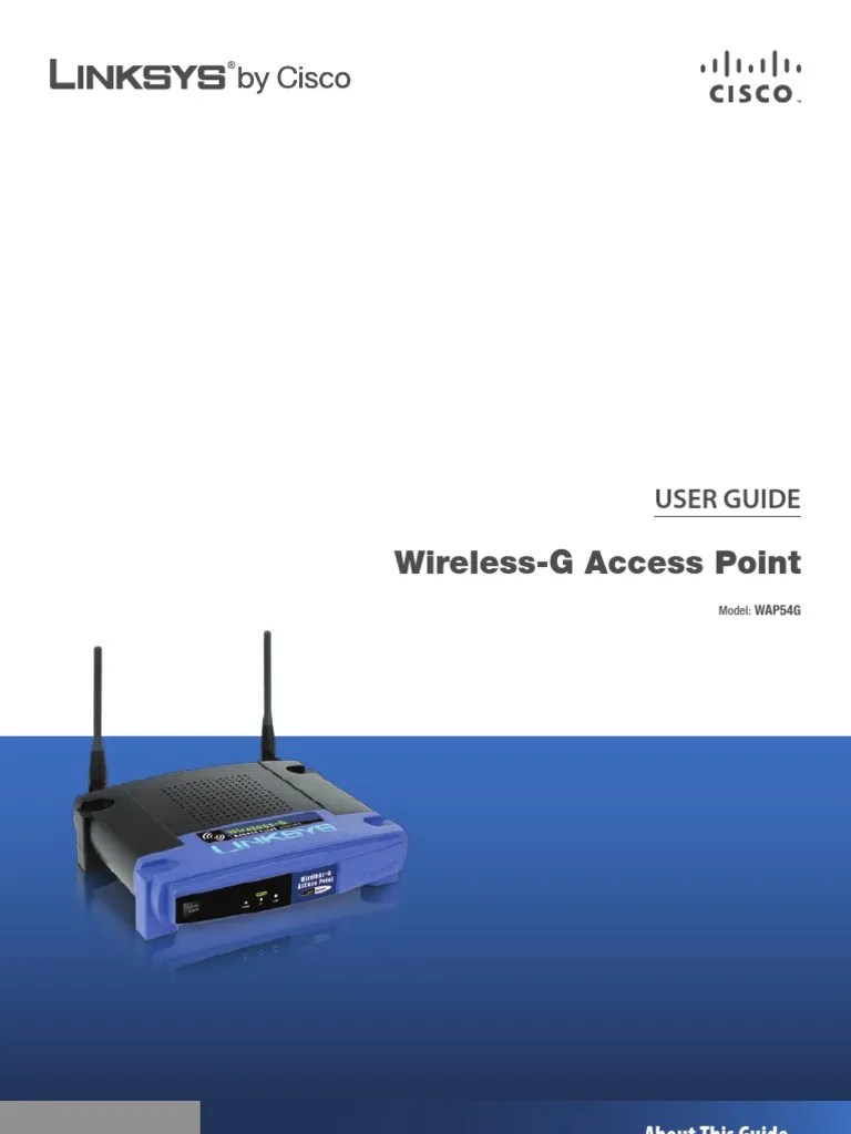 LINKSYS WAP54G_V30 Wireless Access Point Ip Address