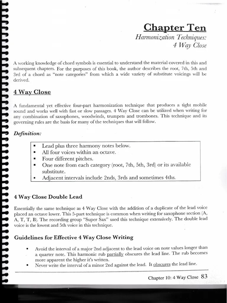 Voicing Big Band PDF Harmony Interval (Music)