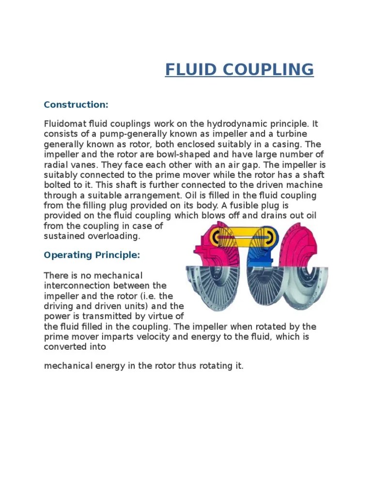 Fluid Coupling Turbine Transmission (Mechanics)