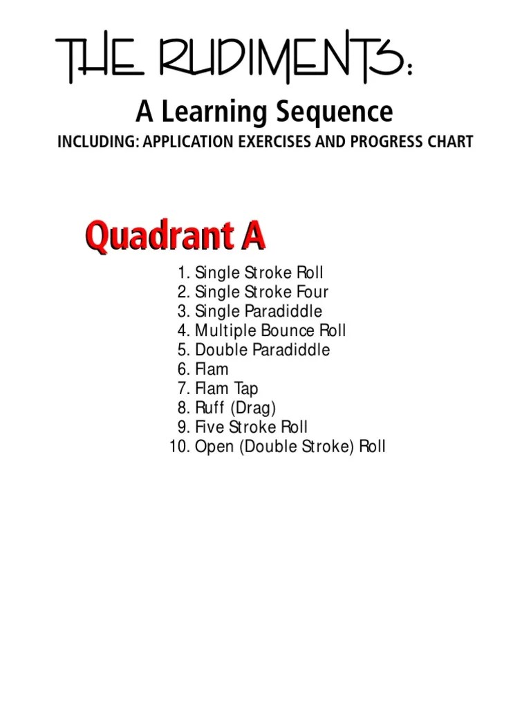 Complete Snare Drum Rudiments PDF