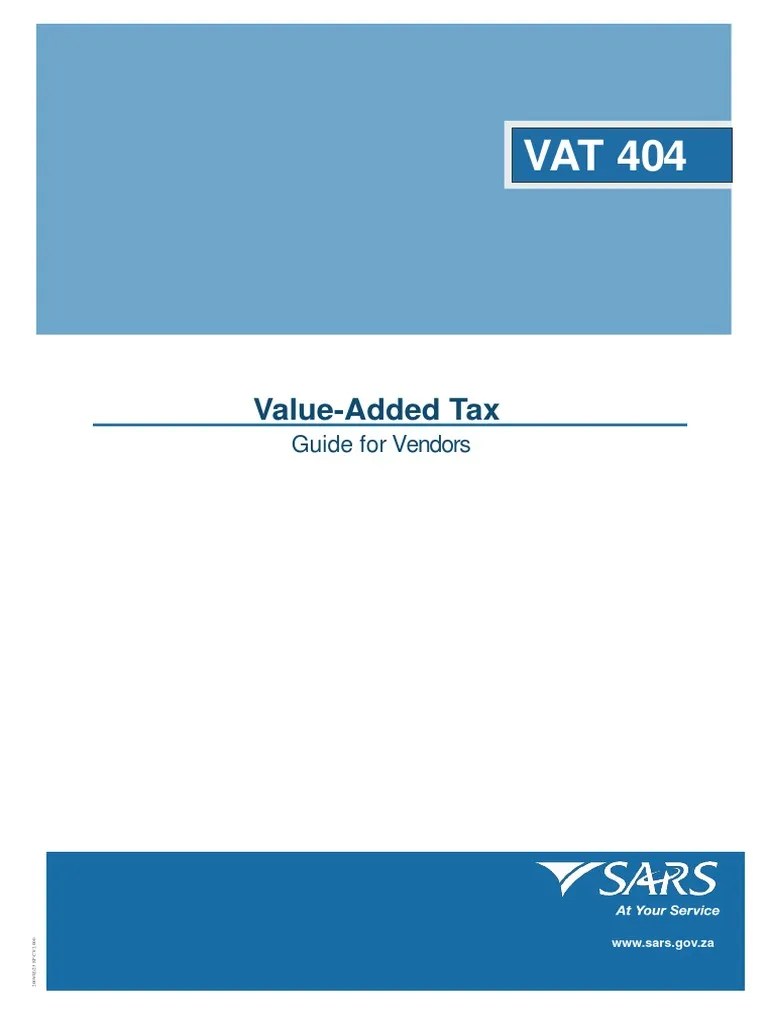 VAT Guide For Vendors PDF Value Added Tax Taxes