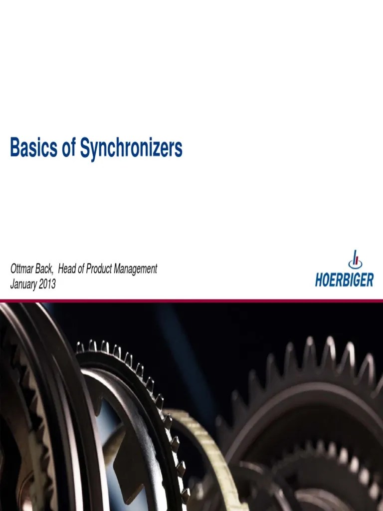 basics of synchronizers Transmission (Mechanics) Gear