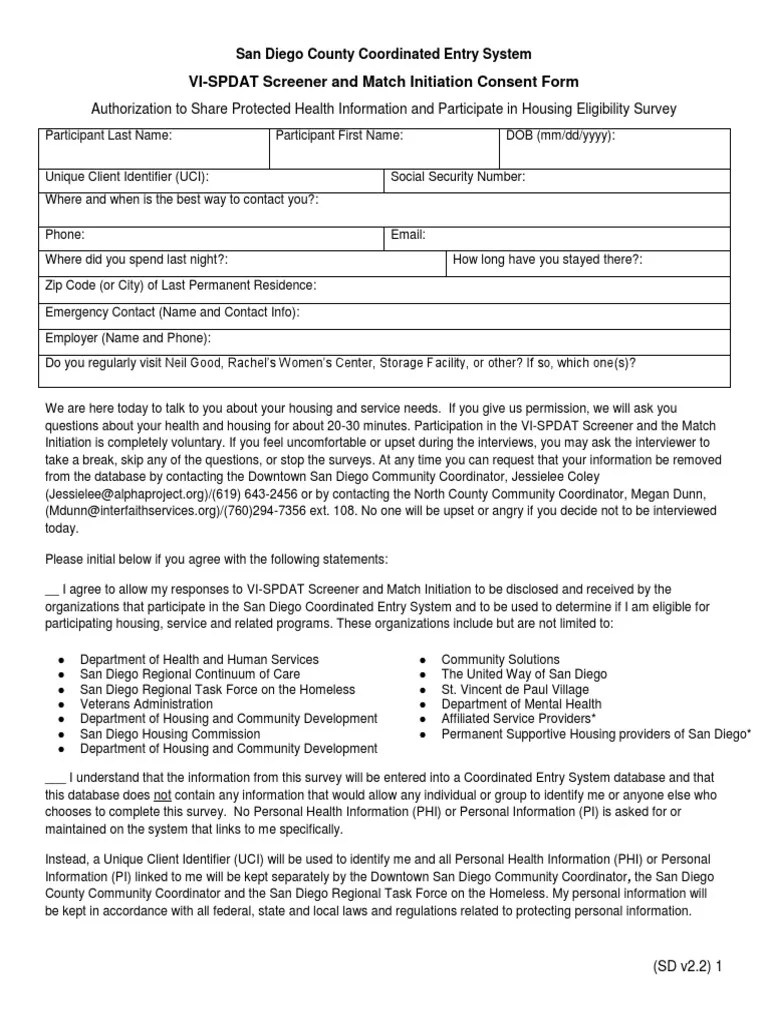 vispdatandmatchinitiationconsentform final Homelessness Personally