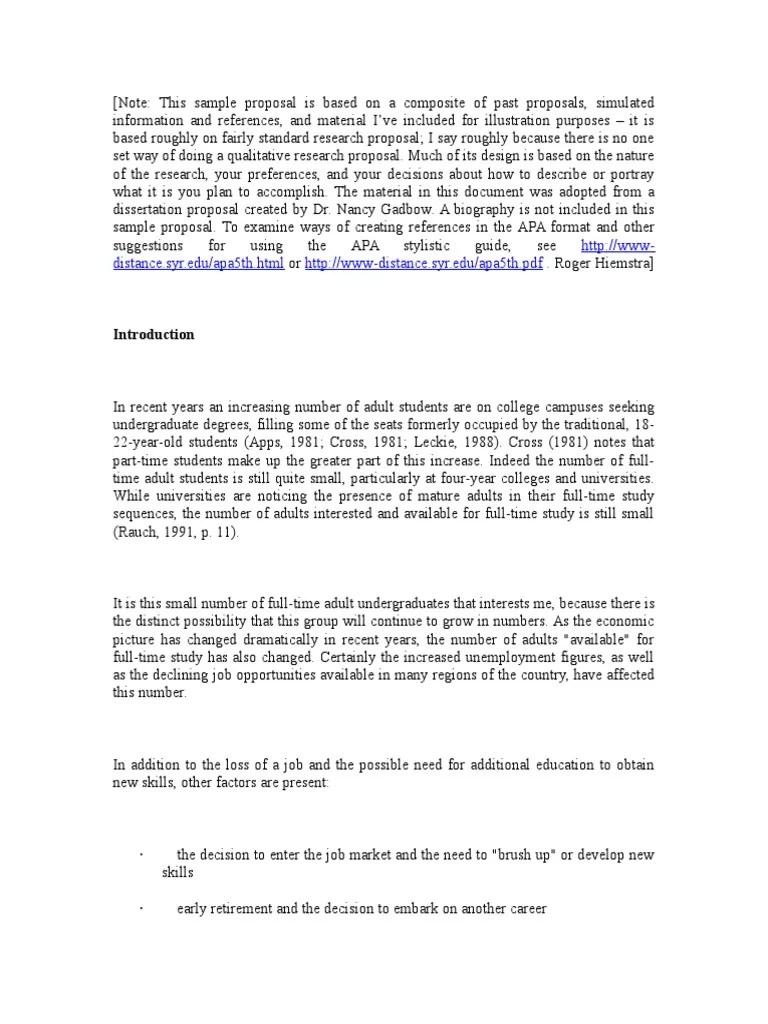 We did not find results for: A Sample Qualitative Research Proposal Written in the APA ...