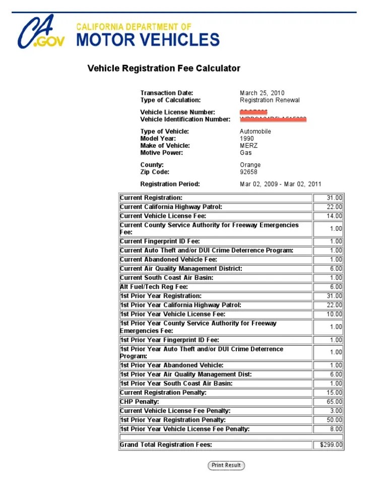 California License Fee Extortion California Highway Patrol