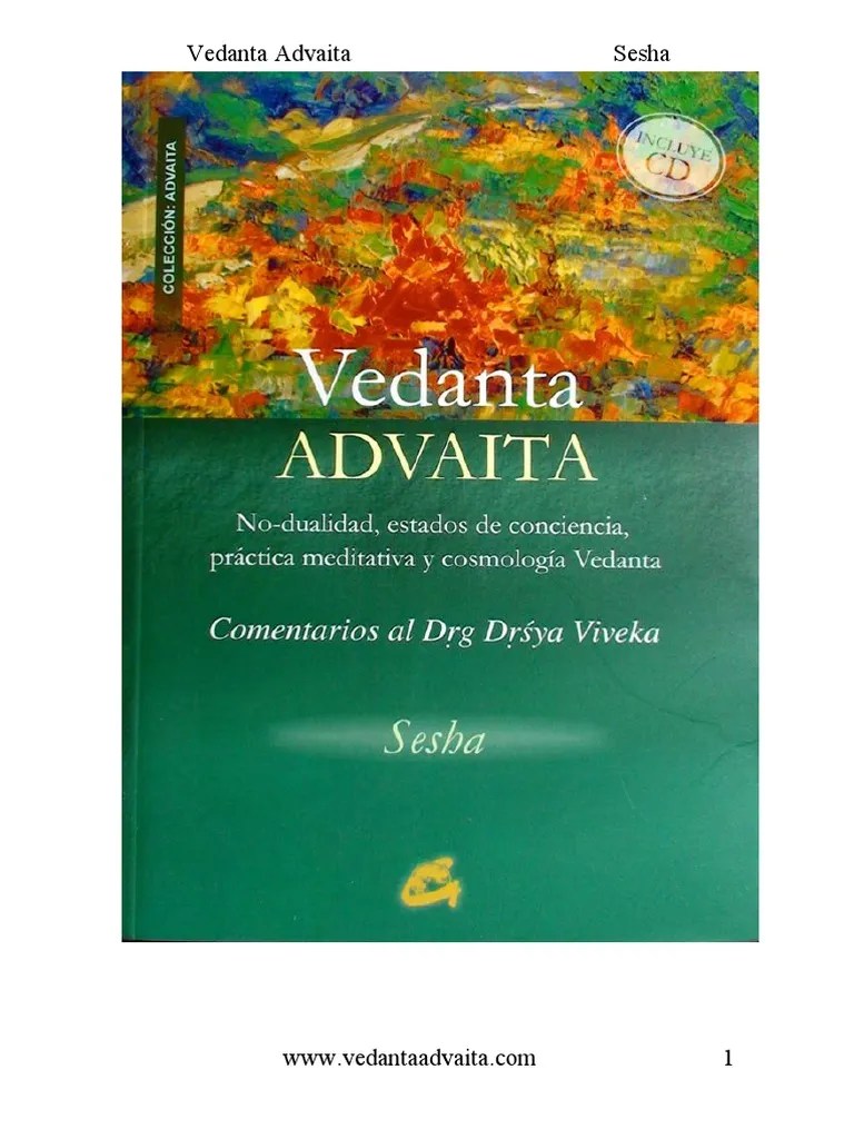 Advaita Vedanta Sesha January 2014 Nondualism