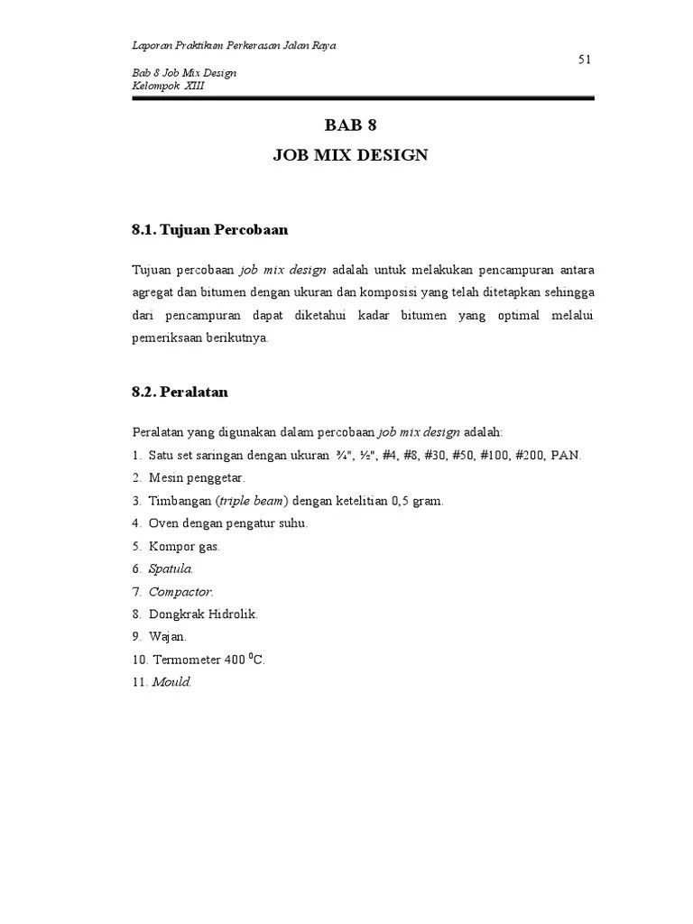 Job Mix Design PDF