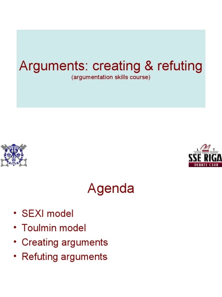 Argumentation Skills Argument Rhetoric