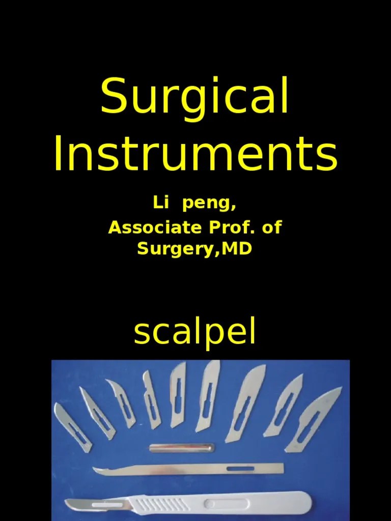 Surgical Instruments PDF
