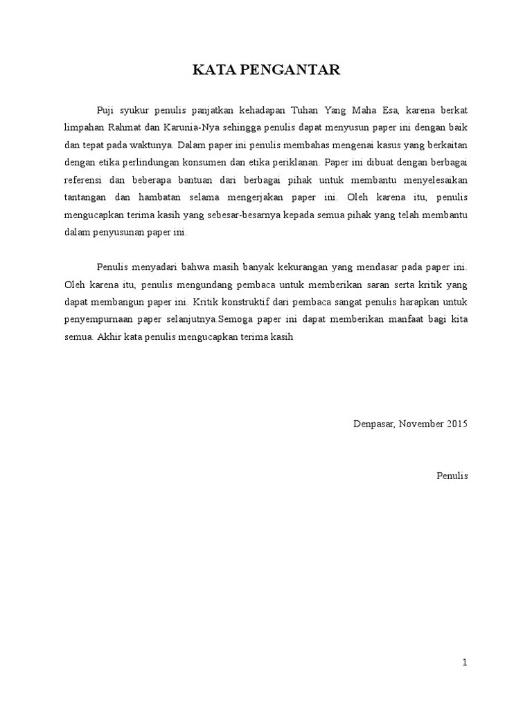 Kasus Perlindungan Konsumen Dan Periklanan Etika Bisnis | PDF