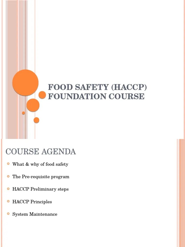 Food Safety HACCP and Codex Hazard Analysis And