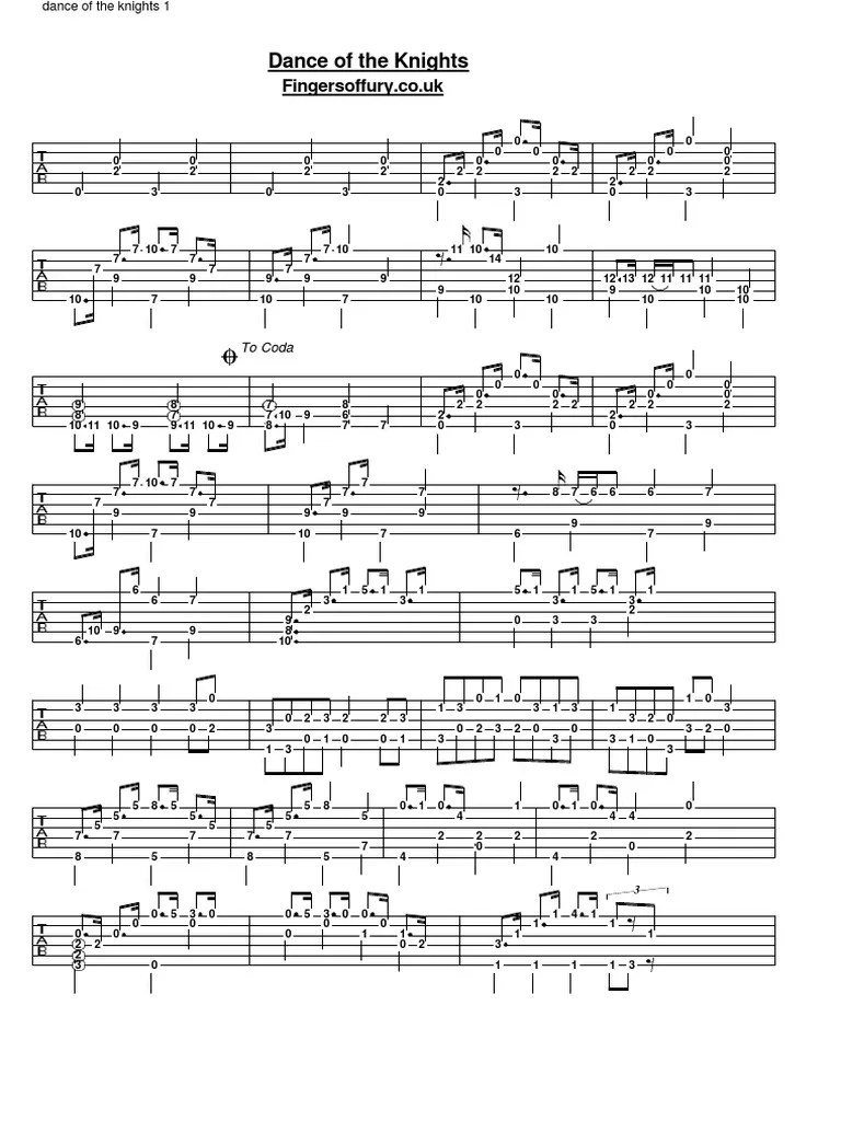 Dance of the Knights Fingersoffury