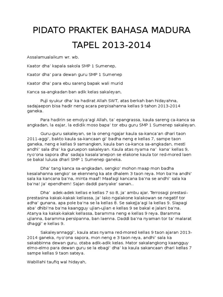 Contoh Teks Pidato Perpisahan Sekolah Smp Terkait Teks