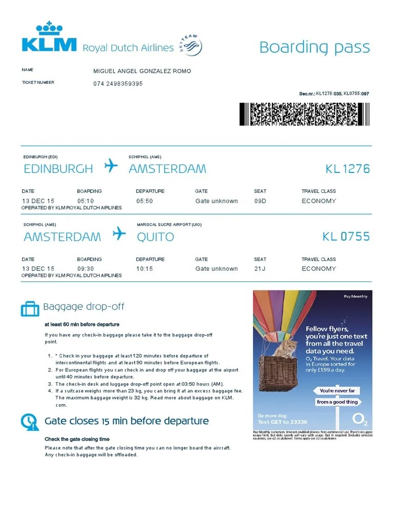 Guggenheim Museum Arne komme til syne klm print boarding pass plus