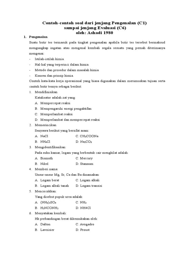 Sekian penjelasan yang bisa admin berikan mengenai contoh soal c1 sampai c6 ips sd kelas 4. Contoh Soal C1 C6