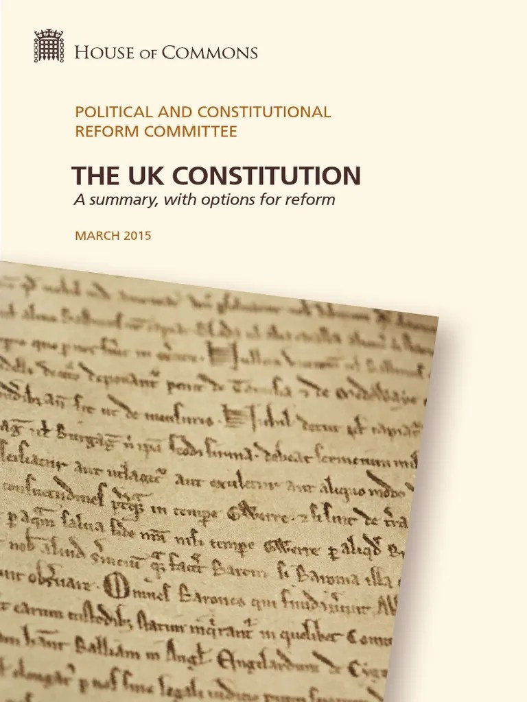 The UK Constitution Parliament Of The United Kingdom Member Of Parliament