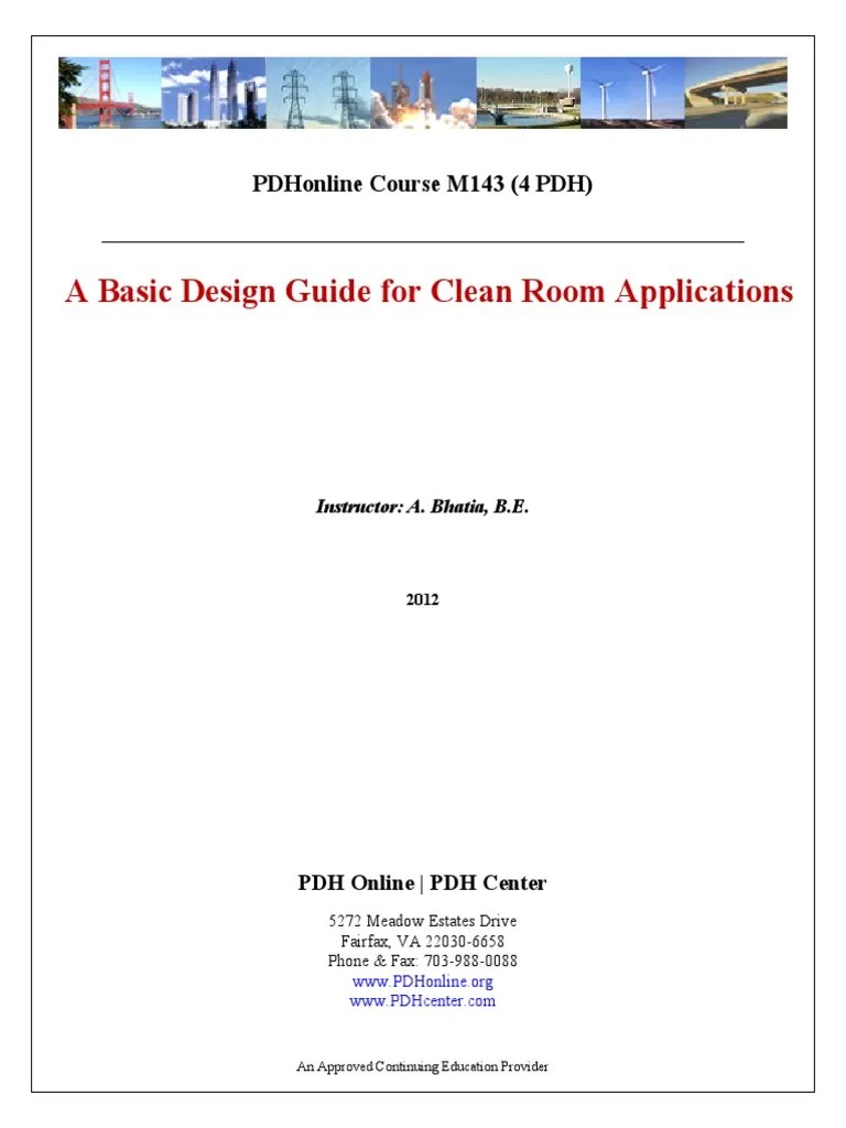A Basic Design Guide for Clean Room Applications.pdf Filtration Hvac