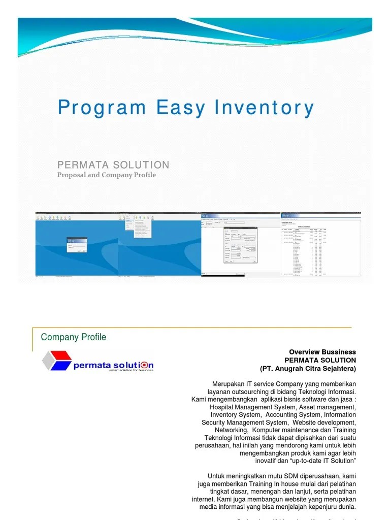 Proposal Sistem Informasi Stok Penawaran Easy Inventory