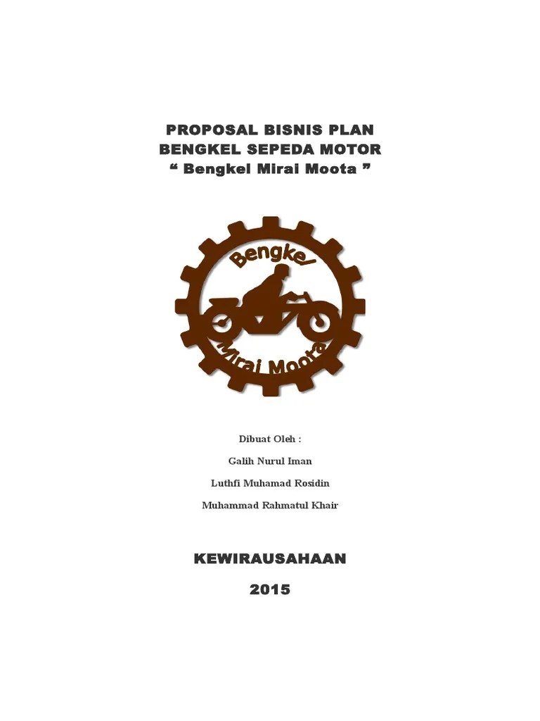 Contoh Proposal Usaha Bengkel Sepeda Motor