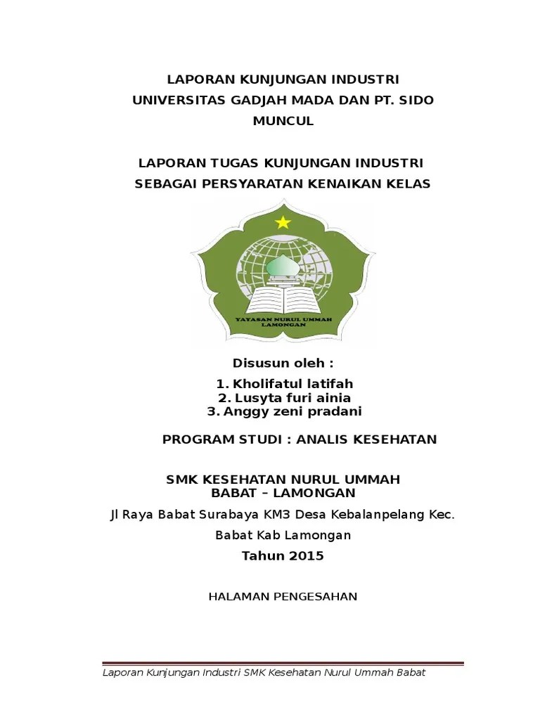 Revisi Guru Id: Contoh Laporan Kunjungan Industri Ke Rumah Sakit
