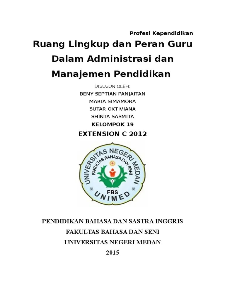 Ruang Lingkup Manajemen Pendidikan | PDF