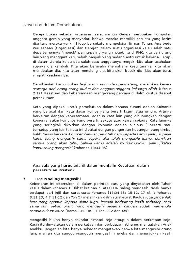 Mengapa Keluarga Kristen Disebut Keluarga Allah Sebutkan Mendetail