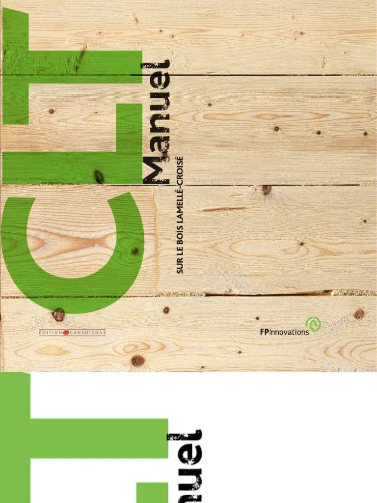 CLT ManualBois Lamellé Croisé PDF Résistance des