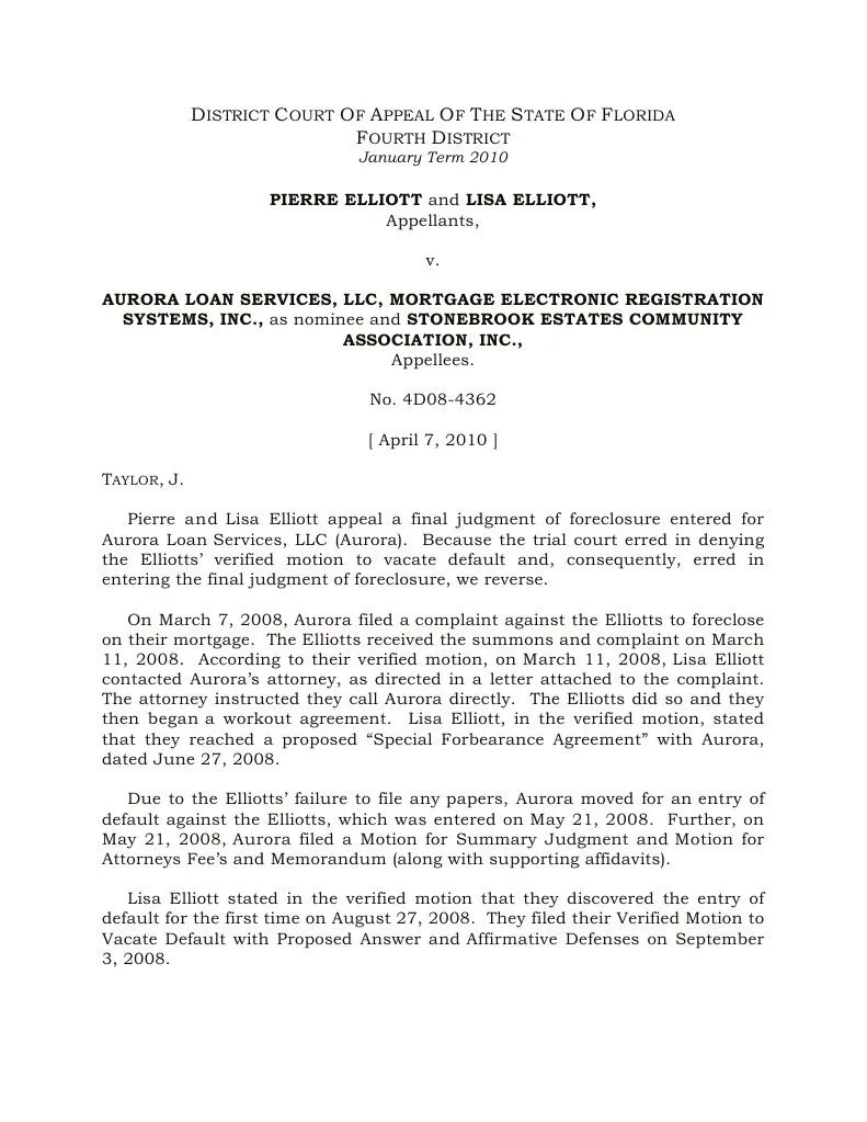 Motion For Attorney Fees Florida