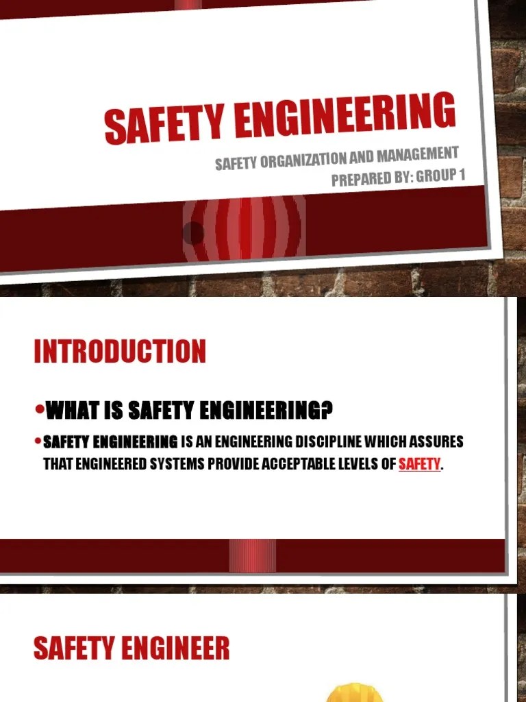Introduction to Safety Engineering Occupational Safety And Health Safety