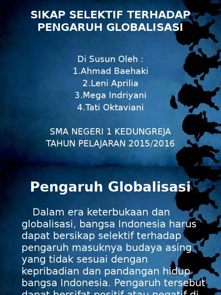 PKN (Sikap Selektif Terhadap Pengaruh Globalisasi) PDF
