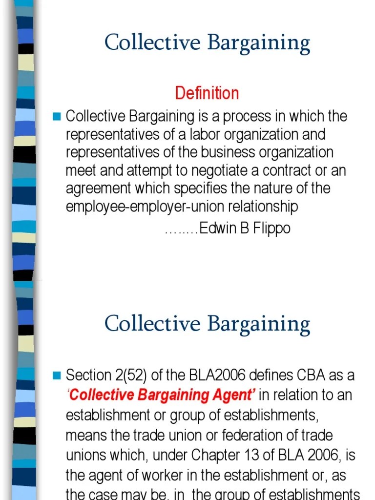 Collective Bargaining Collective Bargaining Trade Union