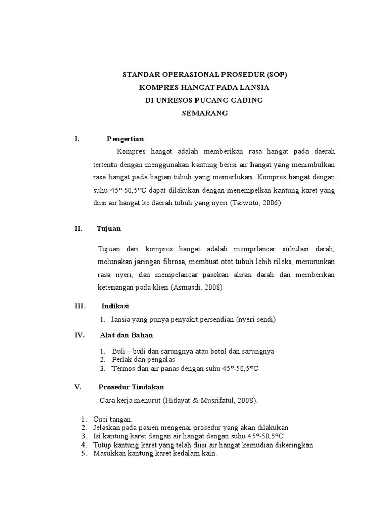 Sop Kompres Hangat PDF