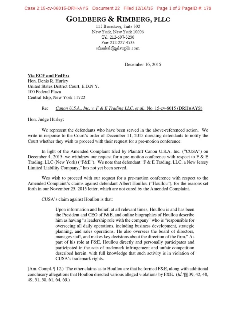 Hollou Attorney Letter Copyright Infringement Complaint