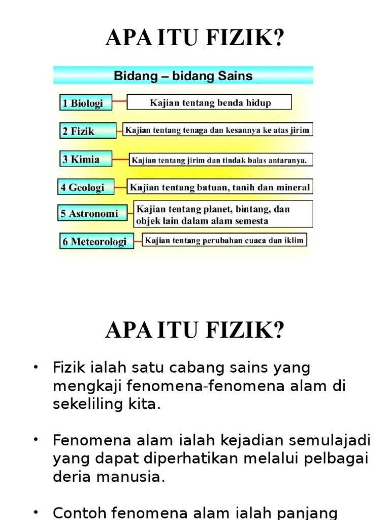 Apa Itu Fizik